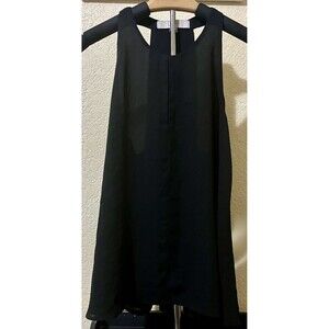LOFT Outlet Sleeveless Blouse Black Camisole Workwear Business Casual Size XS